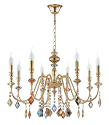 Фото Люстра Crystal Lux MERCEDES SP8 GOLD/COLOR