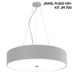 Фото 1 Светильник потолочный Crystal Lux JEWEL PL700 GR