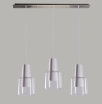 Фото 3 Универсальная потолочная база Crystal Lux L800-3 NICKEL