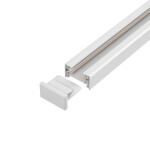 Фото 3 Шинопровод однофазный с питанием и заглушкой Crystal Lux CLT 0.11 01 L1000 WH