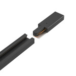 Фото 2 Шинопровод однофазный с питанием и заглушкой Crystal Lux CLT 0.11 01 L1000 BL