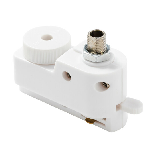 Фото Адаптер для однофазного шинопровода Crystal Lux CLT 0.212 01 WH