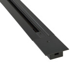 Фото 1 Шинопровод встраиваемый однофазный с питанием и заглушкой Crystal Lux CLT 0.121 01 L1000 BL