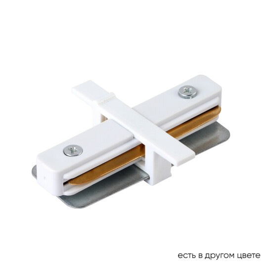 Фото Соединитель линейный (однофазный) для встреиваемого шинопровода Crystal Lux CLT 0.2211 01 WH