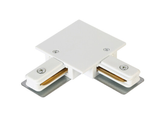 Фото Соединитель L-образный (однофазный) для встраиваемого шинопровода Crystal Lux CLT 0.2211 03 WH