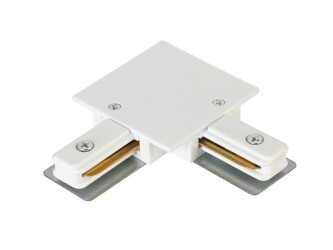 Фото Соединитель L-образный (однофазный) для встраиваемого шинопровода Crystal Lux CLT 0.2211 03 WH