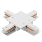 Фото 1 Соединитель X-образный (однофазный) для встраиваемого шинопровода Crystal Lux CLT 0.2211 04 WH