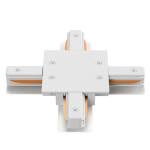 Фото 2 Соединитель X-образный (однофазный) для встраиваемого шинопровода Crystal Lux CLT 0.2211 04 WH