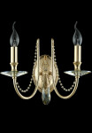 Фото 2 Бра Crystal Lux VICTORIA AP2 GOLD/AMBER