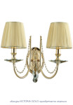 Фото 4 Бра Crystal Lux VICTORIA AP2 GOLD/AMBER