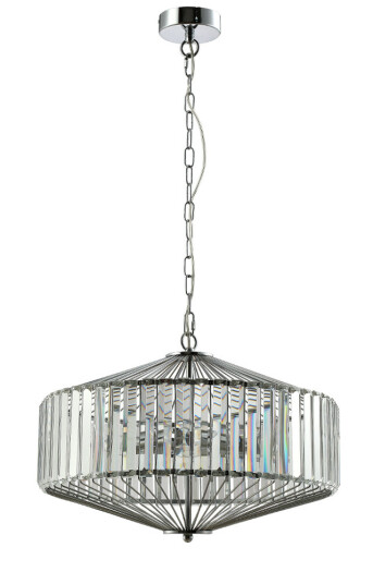 Фото Люстра Crystal Lux FIESTA SP5 CHROME/TRANSPARENTE