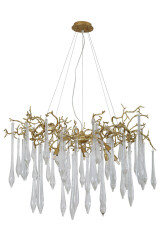 Фото Люстра Crystal Lux REINA SP8 D1000 GOLD PEARL