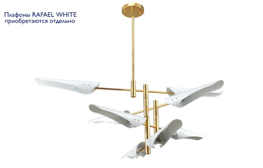 Фото Люстра (без плафонов) Crystal Lux RAFAEL SP8 GOLD