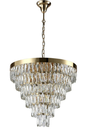 Фото Люстра Crystal Lux ABIGAIL SP-PL15 D620 GOLD/TRANSPARENT