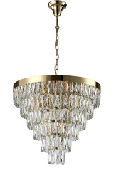 Фото Люстра Crystal Lux ABIGAIL SP-PL15 D620 GOLD/TRANSPARENT