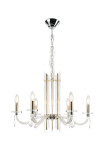 Фото 1 Люстра Crystal Lux AURELIO SP6 GOLD+CHROME/TRANSPARENT