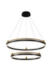 Фото 2 Люстра Crystal Lux FERNANDO SP123W LED D600+800 BLACK/GOLD