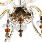 Фото 2 Люстра Crystal Lux CATARINA SP6 V2 GOLD/TRANSPARENT-COGNAC