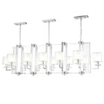 Фото 2 Люстра Crystal Lux NICOLAS SP12 L1600 NICKEL/WHITE