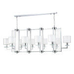 Фото 1 Люстры Crystal Lux NICOLAS SP10 L1300 NICKEL/WHITE