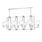 Фото 2 Люстры Crystal Lux NICOLAS SP10 L1300 NICKEL/WHITE