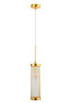 Фото Светильник Crystal Lux TADEO SP1 D100 GOLD/TRANSPARENTE