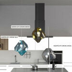 Фото 3 Светильник подвесной Crystal Lux NUESTRO SP1 CHROME/SMOKE