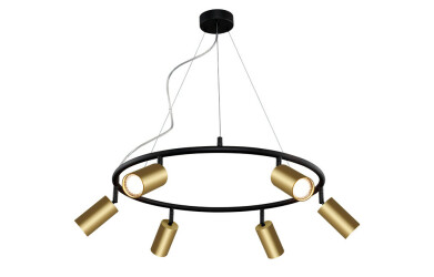 Фото Светильник подвесной Crystal Lux CLT 015C6 D600 BL-GO