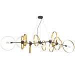 Фото Люстра Crystal Lux ARMONICA SP8 BLACK/BRASS V1