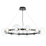 Фото 3 Люстра Crystal Lux BOSQUE SP12 BLACK/TRANSPARENT