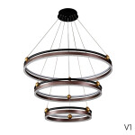 Фото 1 Люстра Crystal Lux FERNANDO SP158W LED COFFEE/BLACK