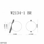 Фото 1 Светильник настенный iLamp Golden W2134-1 BR