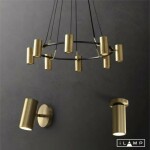 Фото 2 Настенно-потолочный светильник iLamp PLUM 8861C BRASS&BLACK