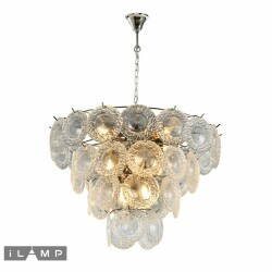 Фото Подвесная люстра iLamp Rockfeller P2549-12 Nickel