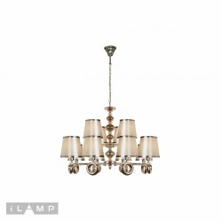 Фото Подвесная люстра iLamp Brooklyn P2401-8+4 Nickel