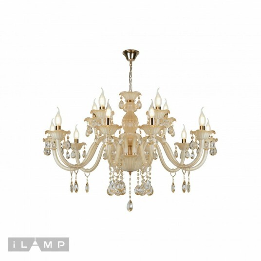 Фото Подвесная люстра iLamp Asia 81072-10+5 WH