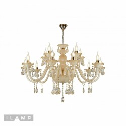 Фото Подвесная люстра iLamp Asia 81072-10+5 WH