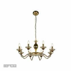 Фото Подвесная люстра iLamp Flo YT2049-8 GD+COG