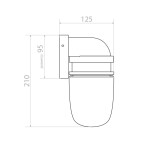 Фото 3 Настенный уличный светильник WL-51505