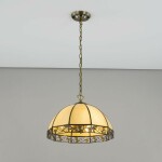 Фото 2 CL440231 Шербург-2 Беж.+Янтарн. Св-к Люстра