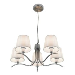 Фото CL439151 Эмма Хром+Белый Св-к Люстра