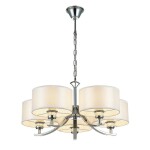 Фото CL466150 Эвита Хром+Белый Св-к Люстра