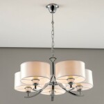 Фото 2 CL466150 Эвита Хром+Белый Св-к Люстра