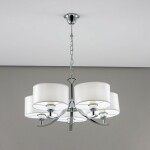 Фото 3 CL466150 Эвита Хром+Белый Св-к Люстра