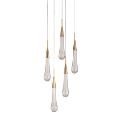 Фото Подвесной светильник Pour 5A br.brass