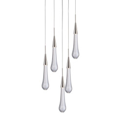 Фото Подвесной светильник Pour 5A satin nickel