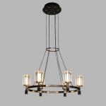 Фото 2 Люстра P0738-6A gold/black