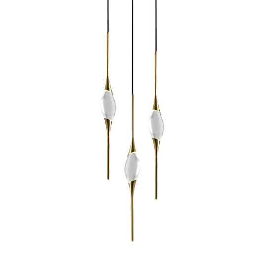 Фото Подвесной светильник Pezzo 3 gold