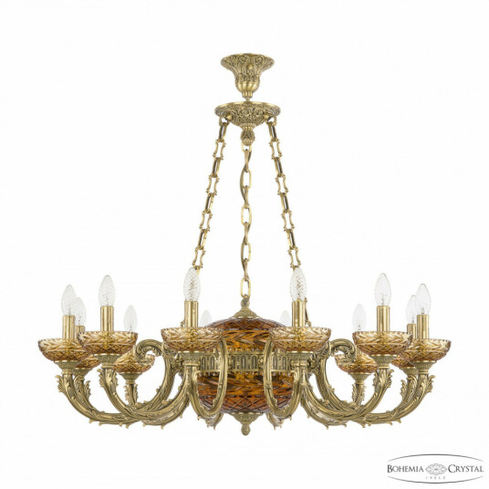 Фото Подвесной светильник бронзовый 71009P/12/250 FP P Amber/M-1F