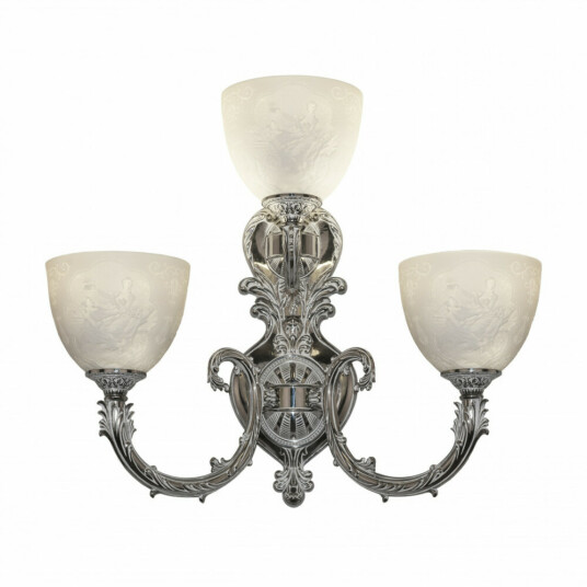 Фото Бра бронзовые с хрусталём 7109B16/2+1/210 NW P1 U Pair